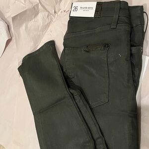 NWT Seven for all Mankind Ankle Skinny Moss Green